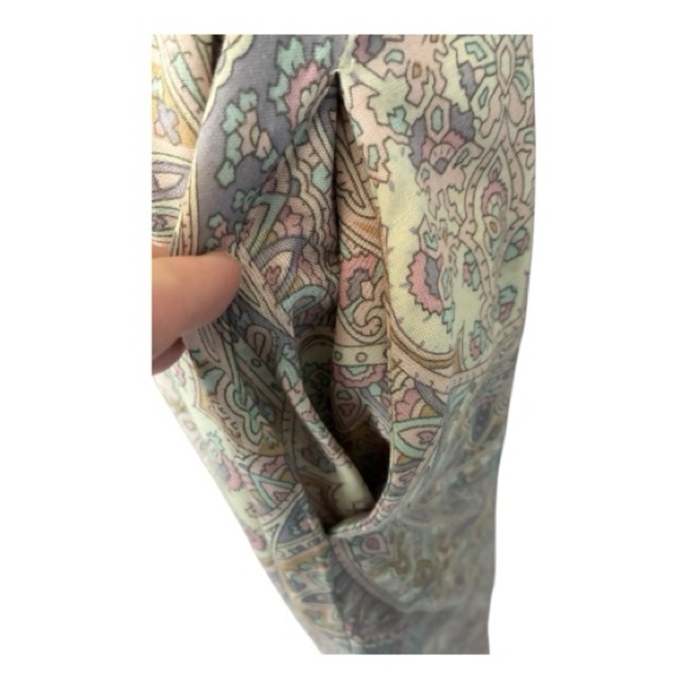Boho Festival coquette Indie Peasant Prairie 90s Elegant Paisley Skirt Sz 6 - Picture 6 of 9